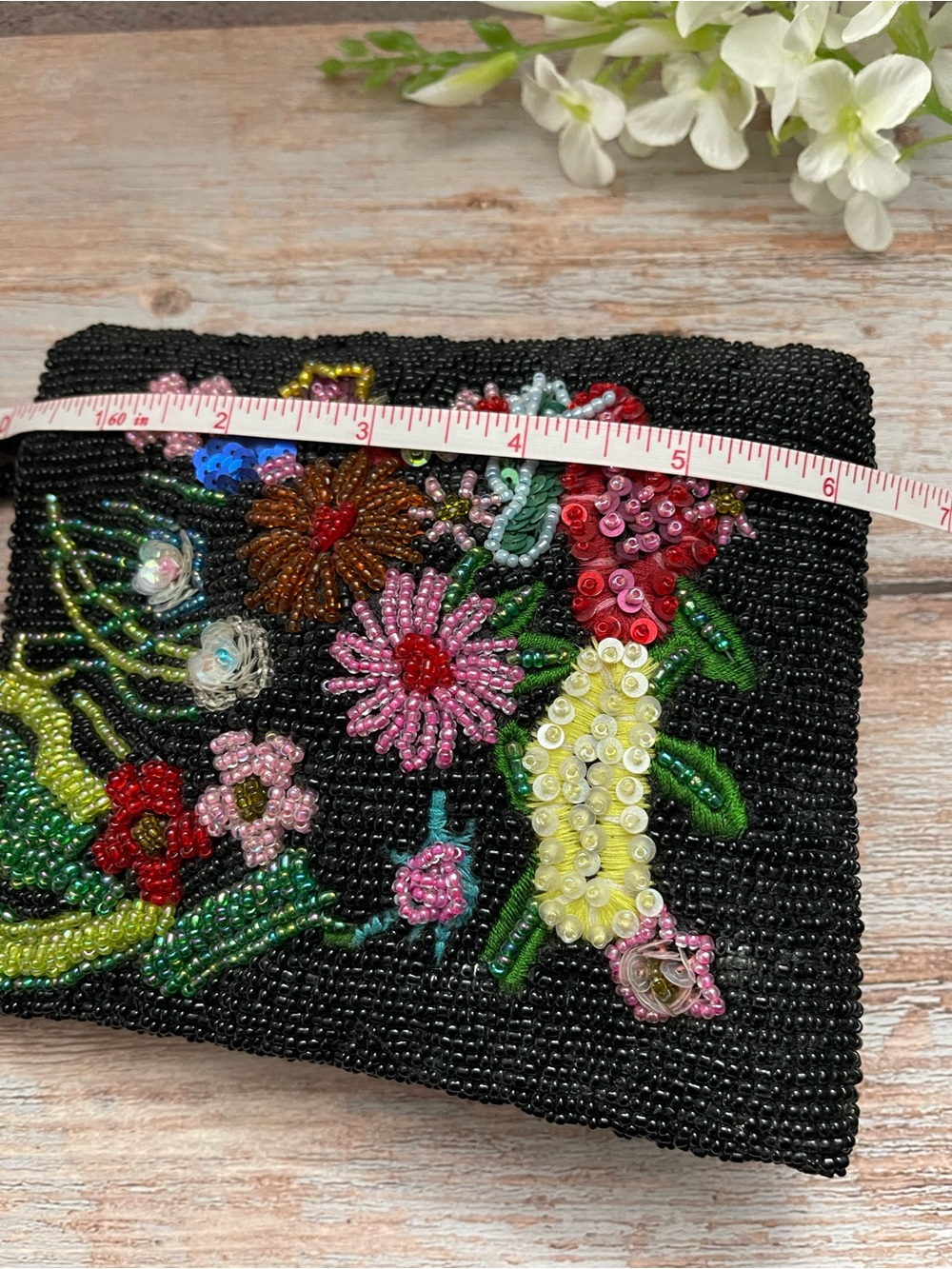The Limited Vintage Handmade Beaded Floral Bag - Picture 9 of 16